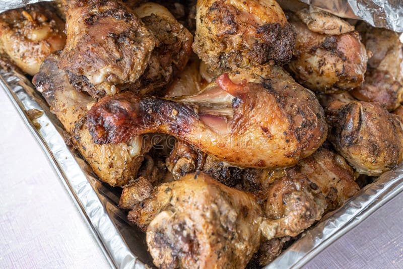 Grilled Chicken Thighs Ready To Eat at a Party Stock Photo Image of kitchen, nigeria 267181430