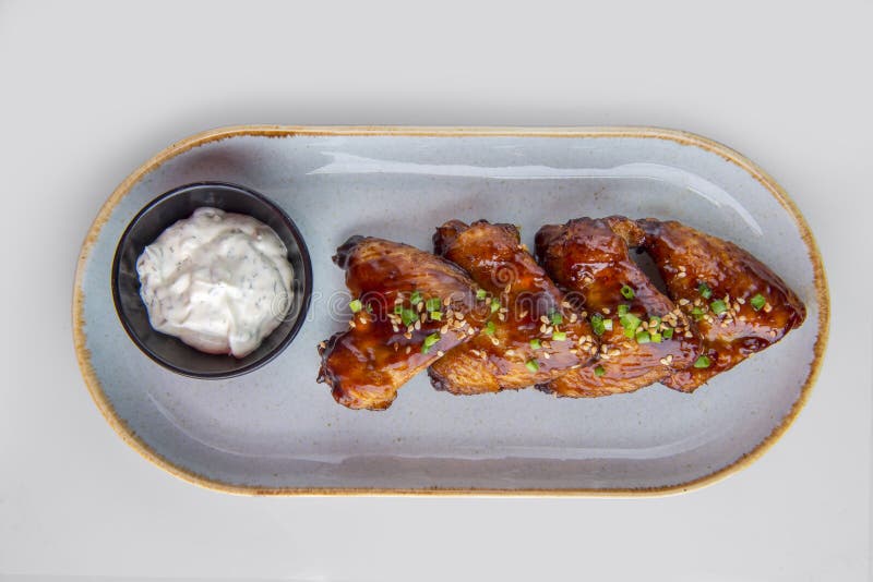 Grilled Chicken Wings with Cumin Seeds Stock Image Image of gourmet