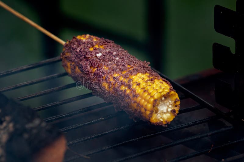 Grilled Corn on the Cob with Spices Stock Photo Image of grill, fresh