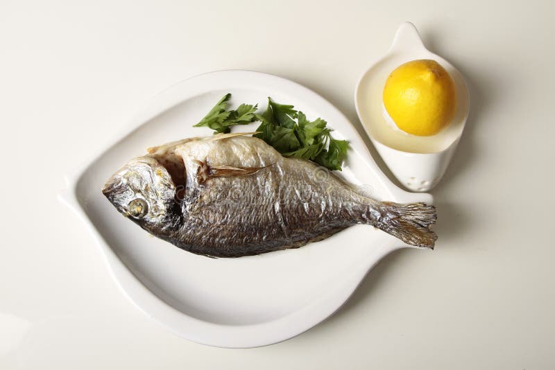Grilled fish dinner royalty free stock images Grilled fish dinner royalty free stock images