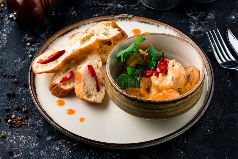 Grilled King Prawns in Sauce Stock Image Image of dinner, herb 229077061