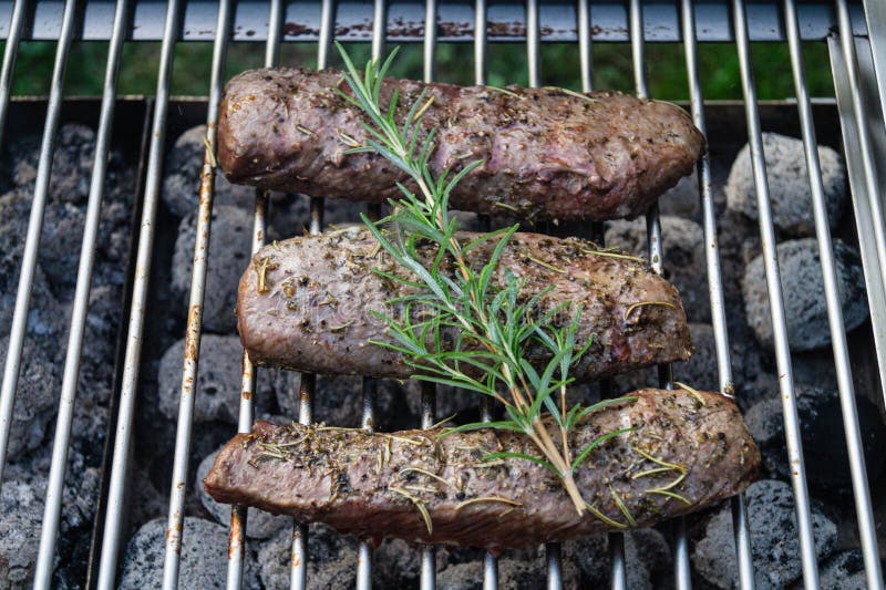 Grilled lamb steaks stock photo. Image of grilling, healthy 125276018