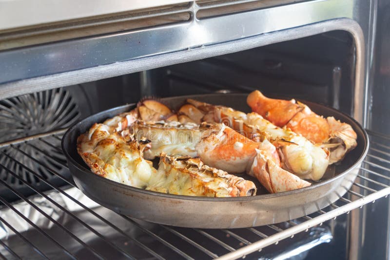 Grilled Lobster Out of the Oven Stock Image Image of grill, dish