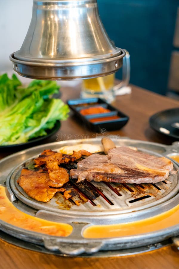 Grilled Meat in Korean Style or Korean BBQ Stock Photo Image of calories, delicious 246907058