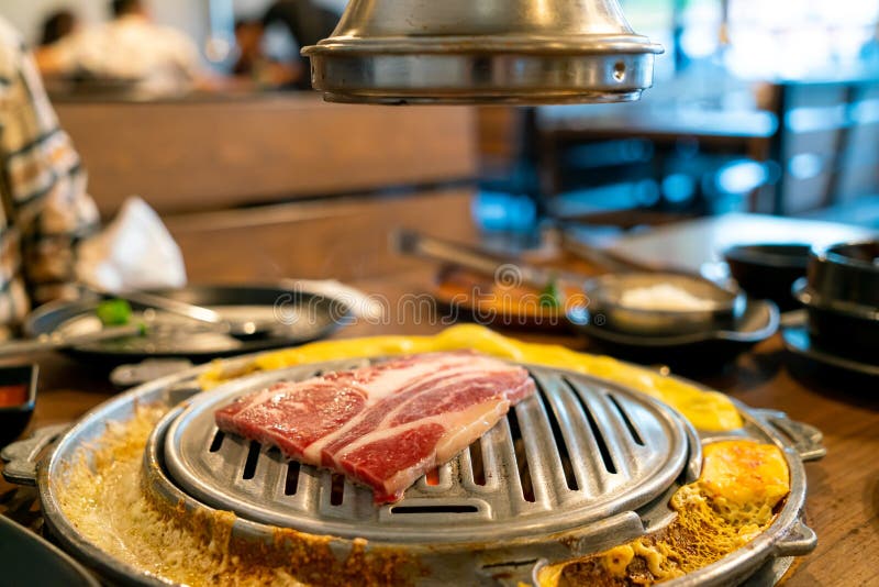Grilled Meat in Korean Style or Korean BBQ Stock Image Image of