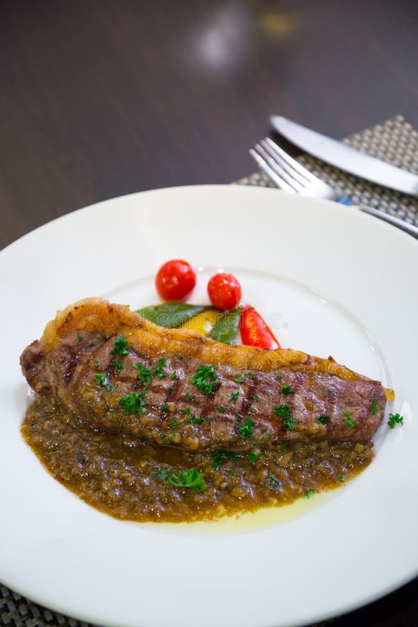 Grilled meat sauce stock photo. Image of italian, beef 39703014