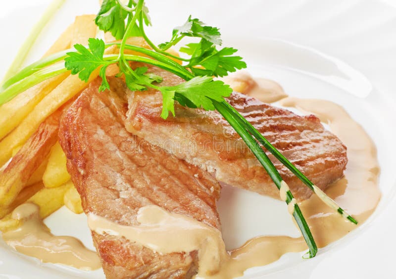 Grilled Meat with Trimmings Stock Image Image of diet, healthy 26659663