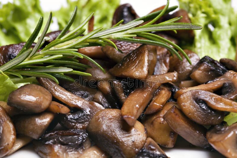 Grilled mushrooms