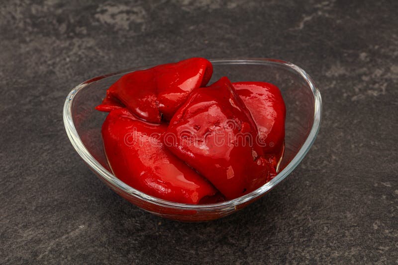 Grilled pepper in the oil stock image. Image of vegetarian 182476877