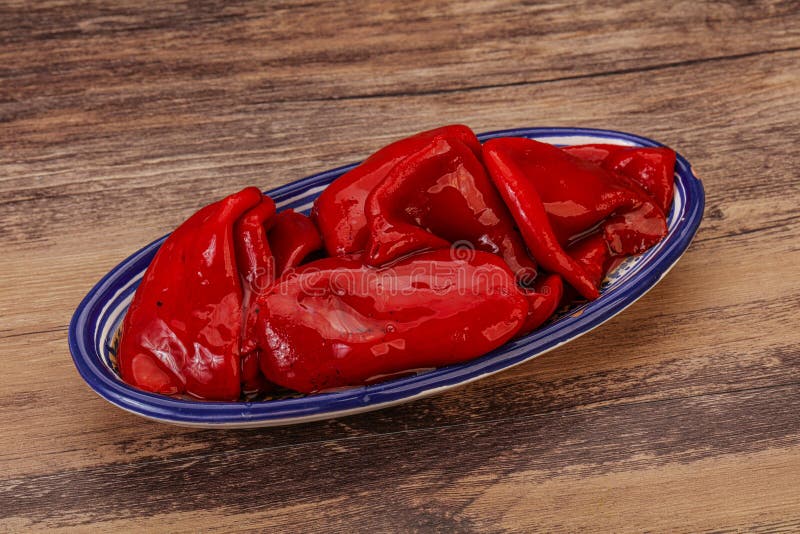 Grilled pepper in the oil stock photo. Image of cuisine 195202532