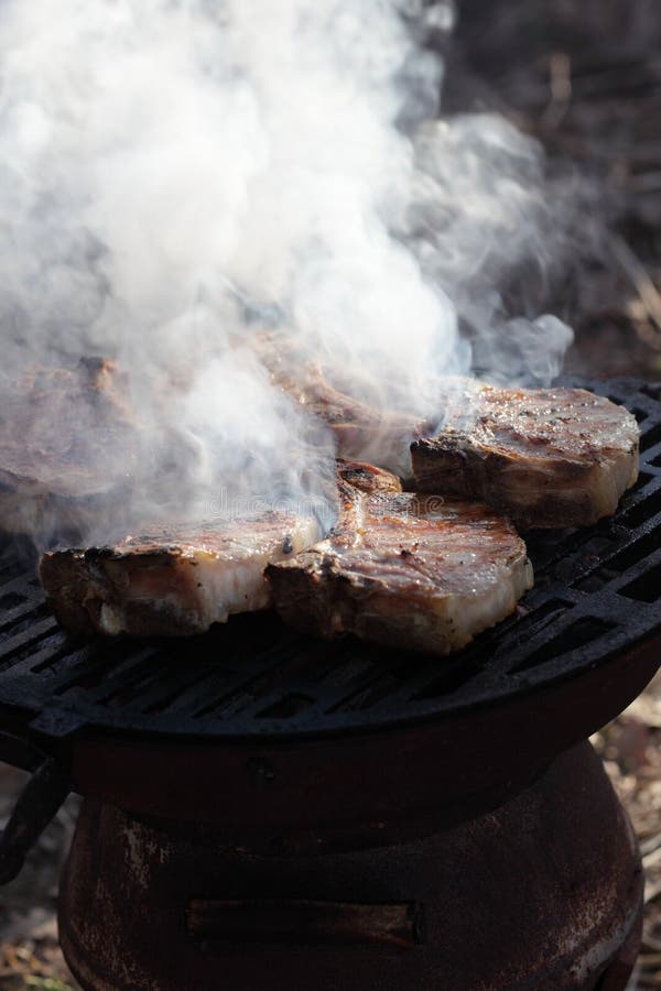 Grilled pork loins