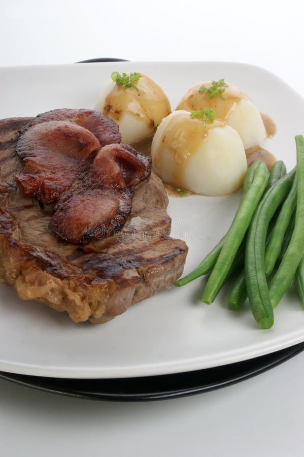 Grilled rump steak stock photo. Image of meat, parsley 11833884