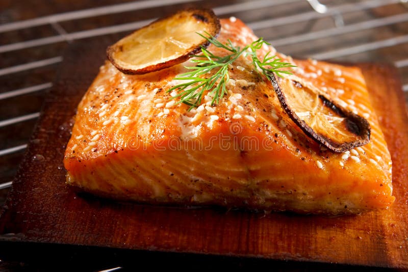 Grilled salmon