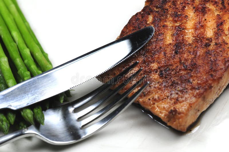 Grilled salmon