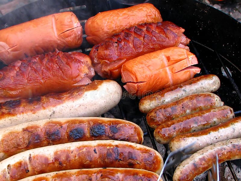 Grilled sausage stock photography Grilled sausage stock photography