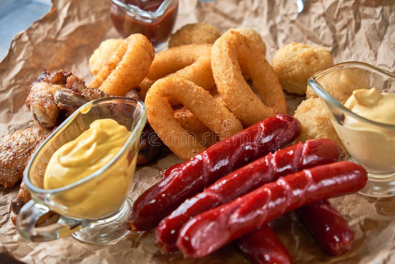 Grilled Sausages with Glass of Beer Pic Stock Photo Image of glass, beef 135266874