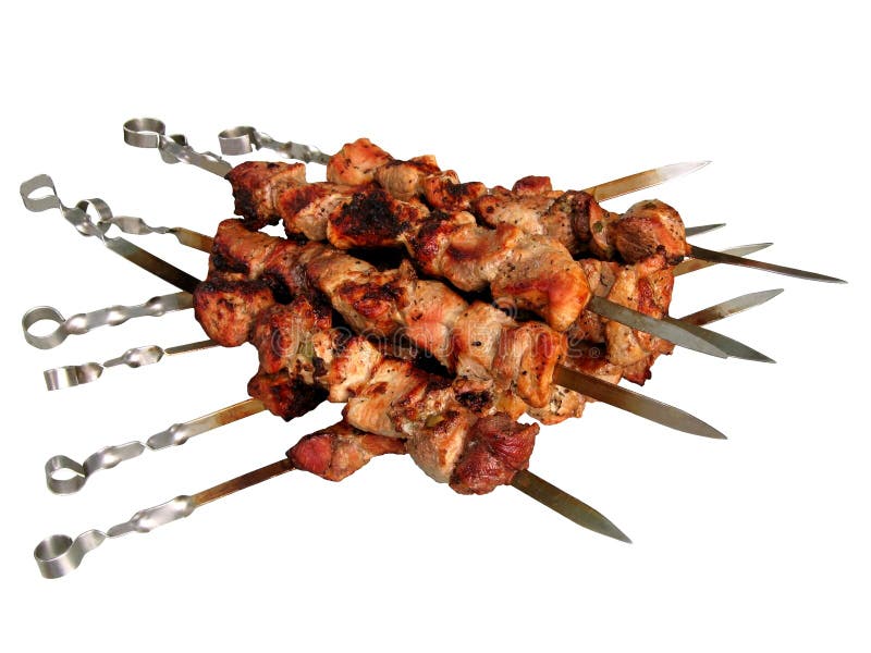 Grilled Shish Kebab Skewer. Stock Photo Image of skewers, meat 18434994