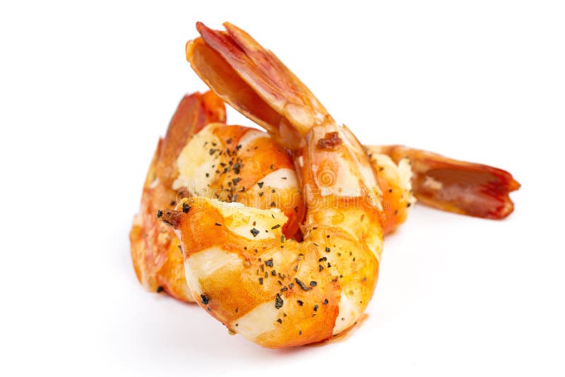 Grilled shrimp royalty free stock images