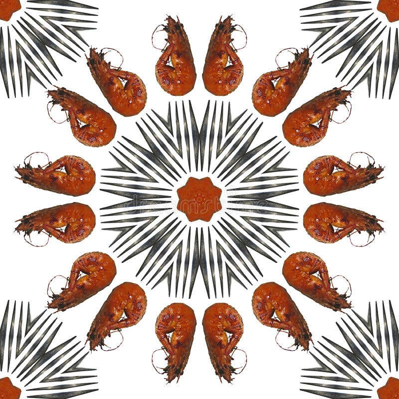 Grilled shrimps and forks round frame seamless photo pattern royalty free stock photo Grilled shrimps and forks round frame seamless photo pattern royalty free stock photo