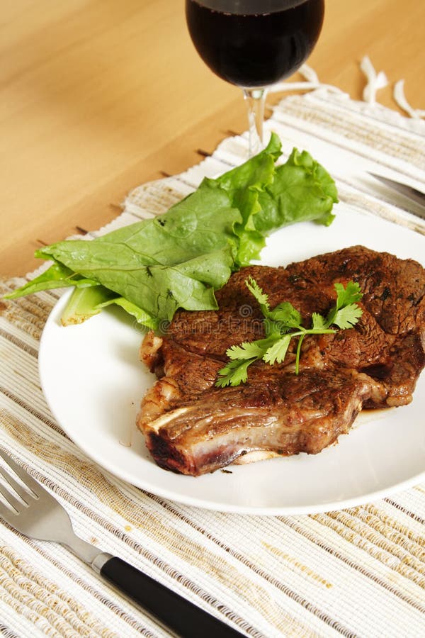 Grilled steak royalty free stock image