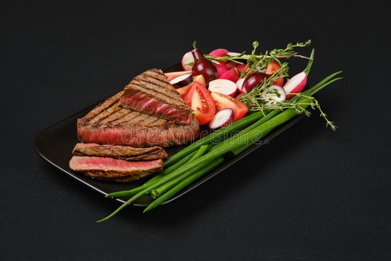 Grilled Tritip Loin Beef Steaks Medium Rare Stock Photo Image of