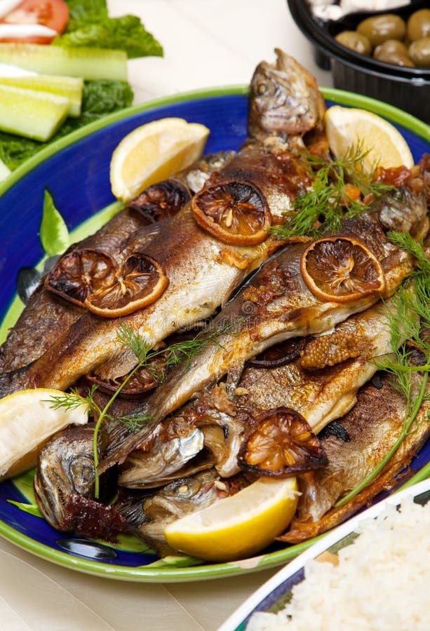 Grilled trout royalty free stock photos Grilled trout royalty free stock photos