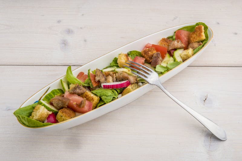 Grilled turkey salad stock photo. Image of cucumber 