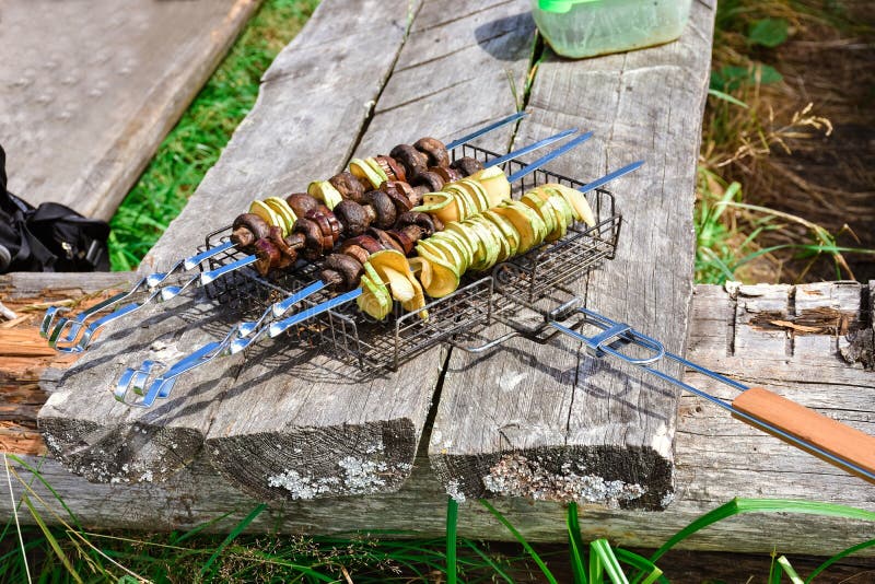 Grilled Vegetables, Skewered Vegetables Stock Image Image of skewered