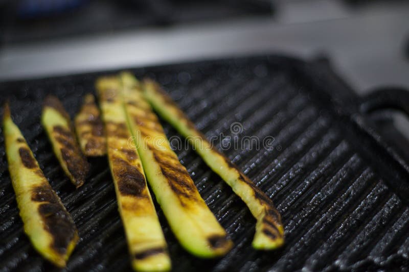 Grilled zucchinis stock photography Grilled zucchinis stock photography