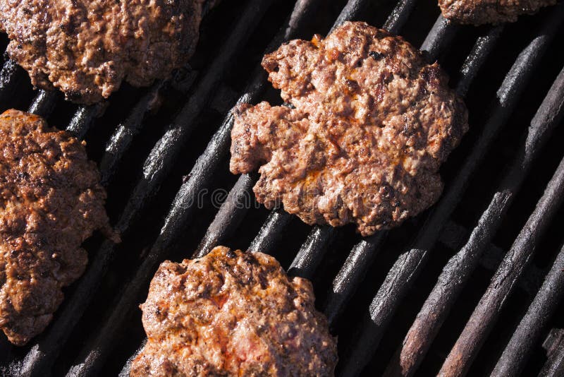 Grilling burger beef stock image. Image of meat, patty 57498149