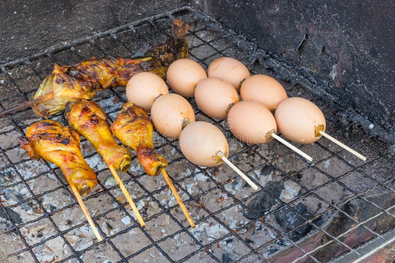 Grilling chicken and egg stock image. Image of diet, carton 28983345