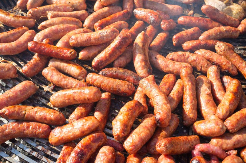 Grilling chorizos stock photo. Image of gridiron, spicy 35495728