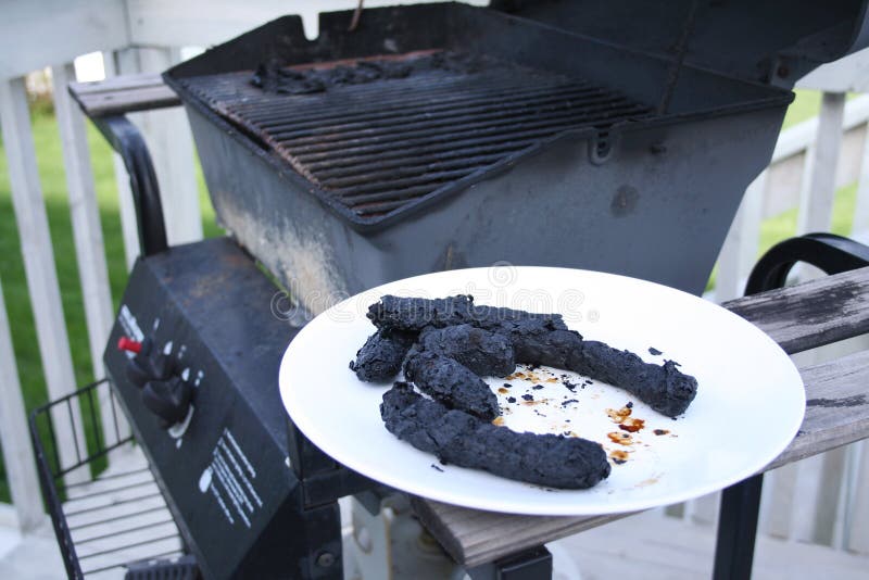 Cucinare all'aperto, un disastro.