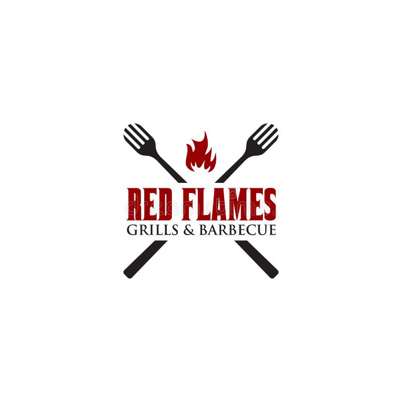 Grills barbeque restaurant logo design template vector illustration Grills barbeque restaurant logo design template vector illustration