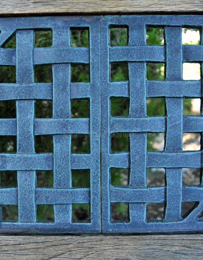Grilă fileu din metal stock image