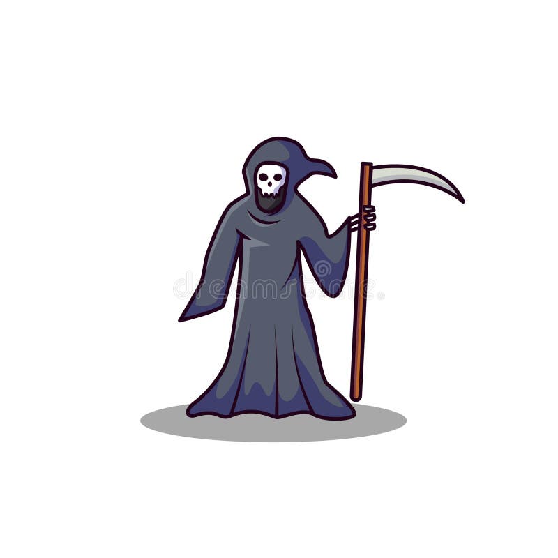 Grim Reaper Modern Style Illustration Vector Image, Grim Reaper ...