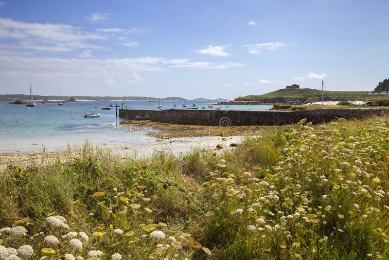 Old Grimsby beach, Tresco, Isles of Scilly, England. Old Grimsby beach, Tresco, Isles of Scilly, England.