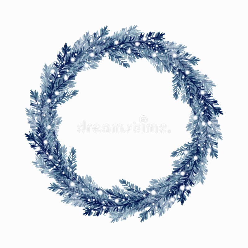 Guirlanda de árvore de Natal 4 ilustração stock