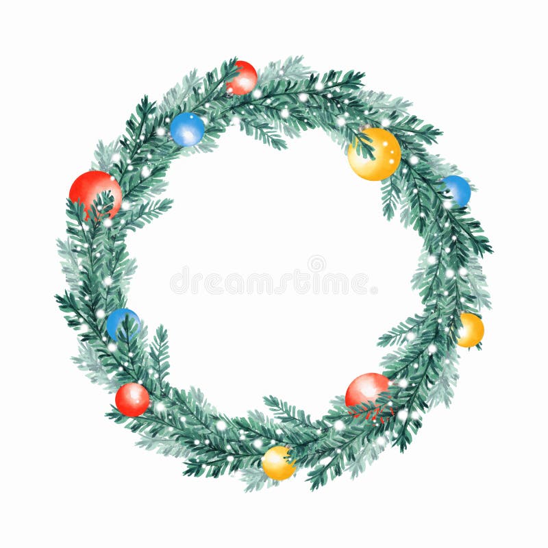 Grinalda de árvore de Natal 8 ilustração royalty free