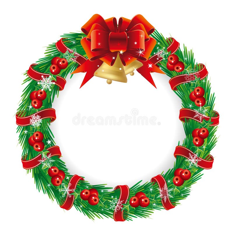 Grinalda de Natal ilustração stock