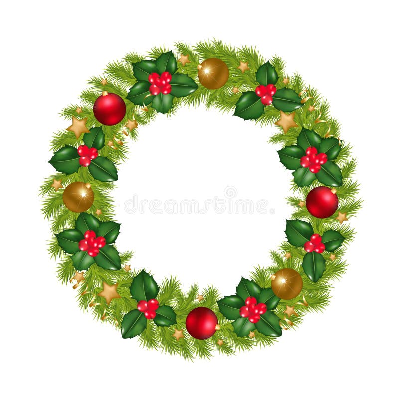 Grinalda de Natal. Vetor ilustração do vetor