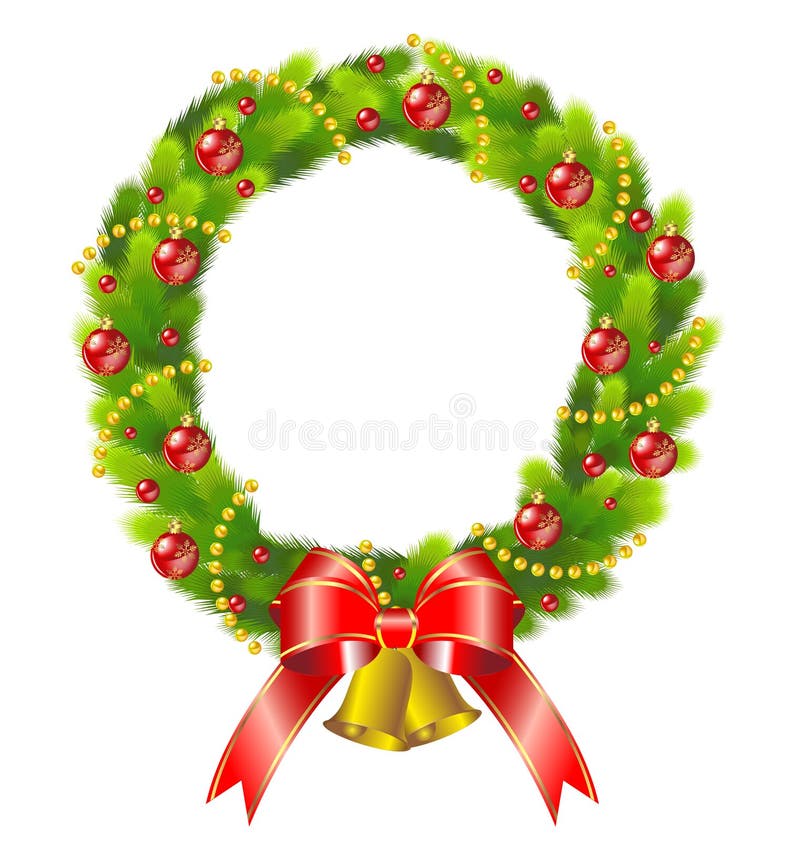 Grinalda de Natal ilustração stock