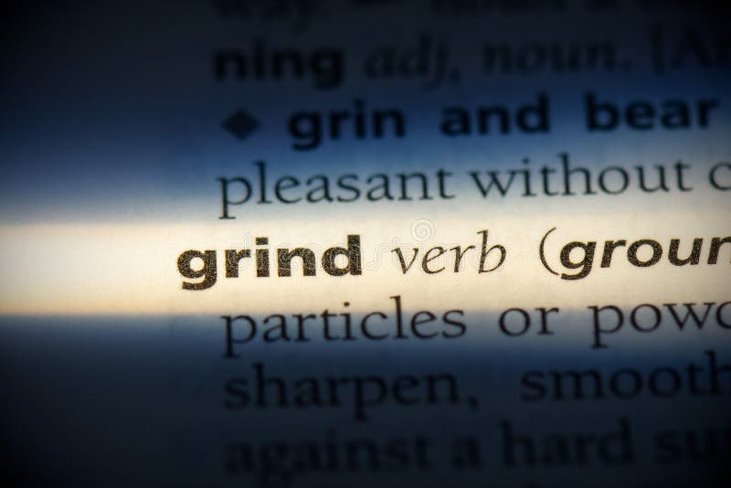 Grind Word & Coffee Beans,mortar,& Pestle on White Stock Image Image