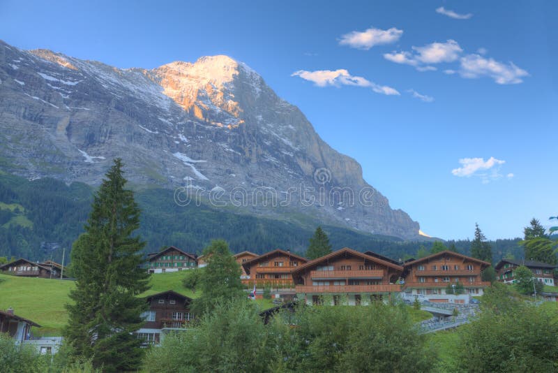 Grindelwald and mountain Eiger