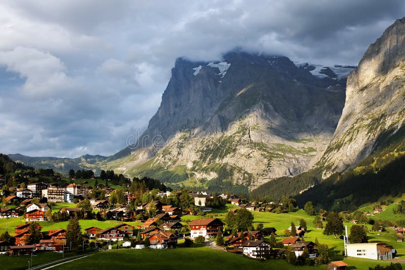 Grindelwald Village in Berner Oberland