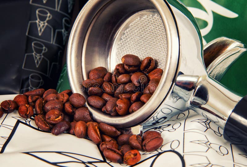 Grinder and Filter for the Coffee Stock Image Image of close, drink 107530887
