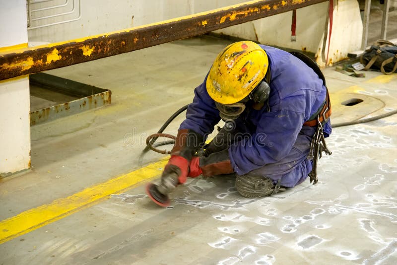Grinder stock photo. Image of mask, worker, grinder, steel 41902890