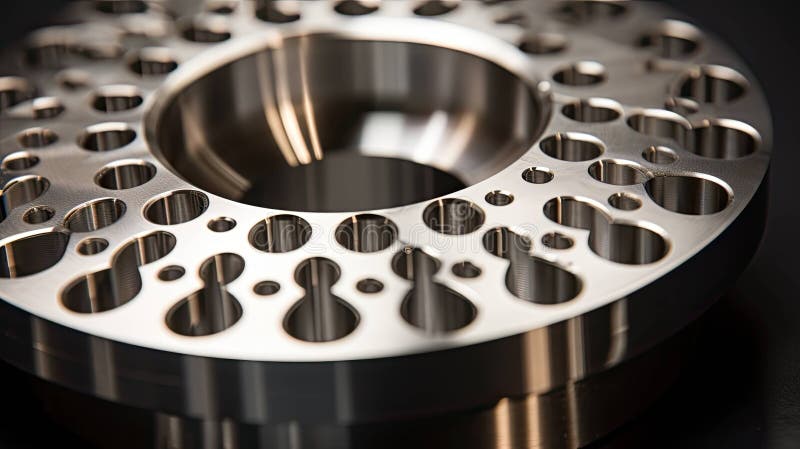 Grinding precision machining technology stock illustration