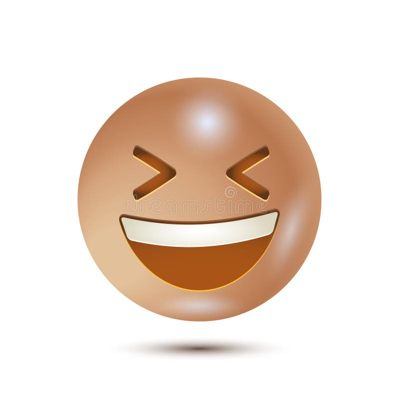 Realistic emoticon. isolated in white background. Vector Emoji. vector illustration
