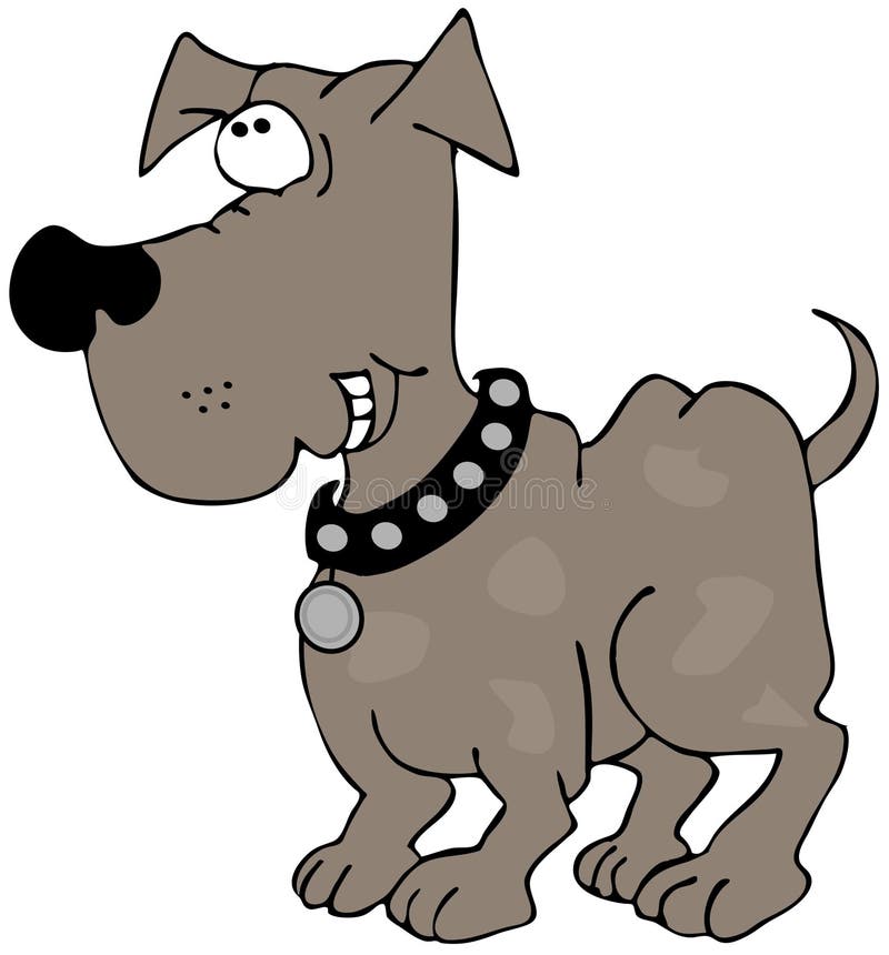 Grinsender Hund vektor abbildung. Illustration von stellring 8854331